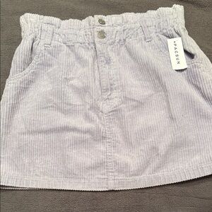 PacSun Lavender Corduroy Skirt size large